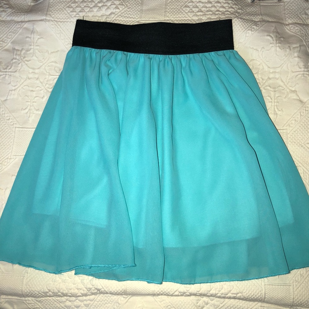 Blue Flowy skirt